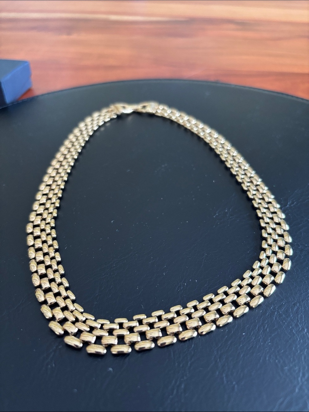 Gold Multi-Row Chain Necklace - Elegant Women's Jewelry